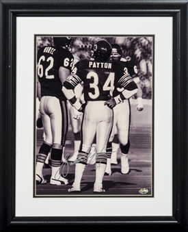 Walter Payton Signed and Inscribed Framed 12x16 Photo (PSA)